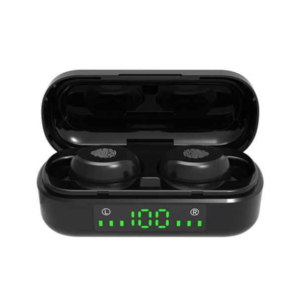 m8 Touch Digital Display Bluetooth Headset Binaural Bluetooth Headset With Charging Compartment Bluetooth Headset - Image 5