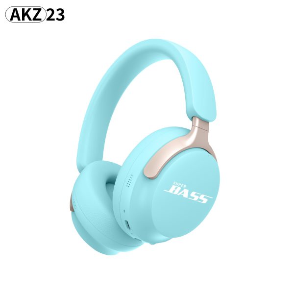 New wireless Bluetooth headset with macaron color AKZ-23 card insertion FM headset - Image 3