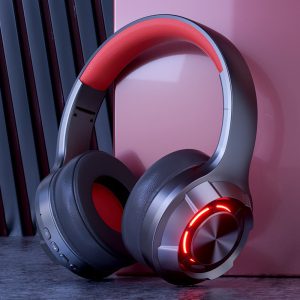 LED illuminated wireless Bluetooth headset for esports with ultra long battery life, Type-C computer headset