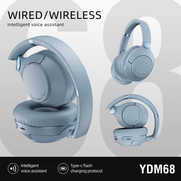 YDM68 new wireless Bluetooth headset with heavy bass gaming headset - Image 7