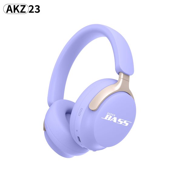 New wireless Bluetooth headset with macaron color AKZ-23 card insertion FM headset - Image 2