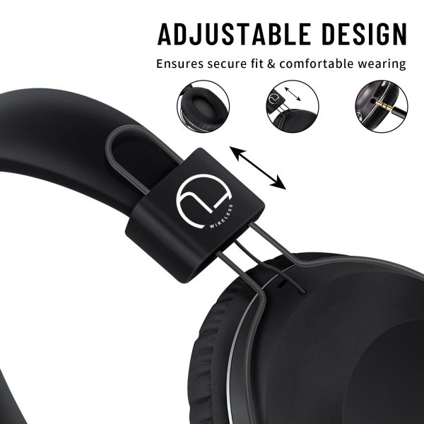 B863 Wireless Headset Bluetooth Headset Long Life Illuminated Music Headset Folding Storage - Image 3